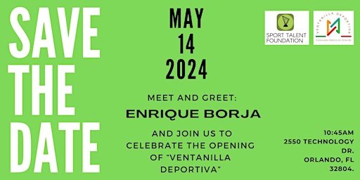 MEET AND GREET ENRIQUE BORJA & JOIN US TO CELEBRATE THE OPENING OF "V.D."