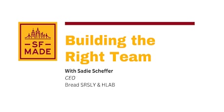 Building the Right Team primary image