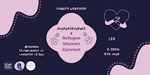 Refugee Women Connect X Hunkneebunknee Tufting Charity workshop  primärbild