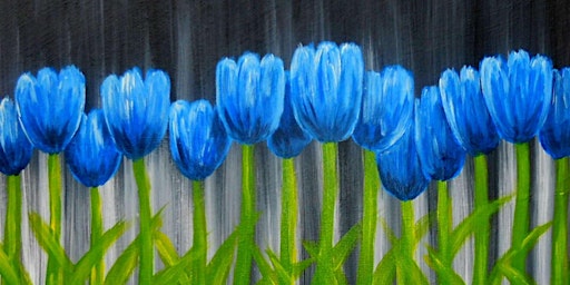 Tulips in Blue - Paint and Sip by Classpop!™ primary image