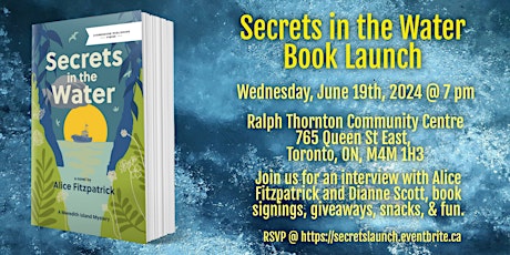 Secrets in the Water Book Launch