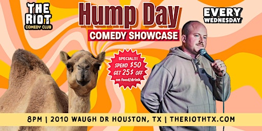 The Riot presents The Hump Day Comedy Showcase with Mason James primary image