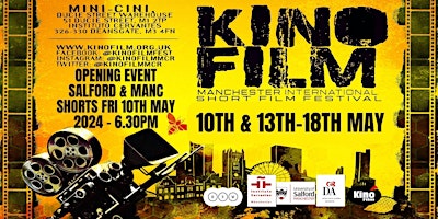 Immagine principale di KinoFilm 19th Edition: Opening Event Salford &  Manchester Shorts (Cert 15) 