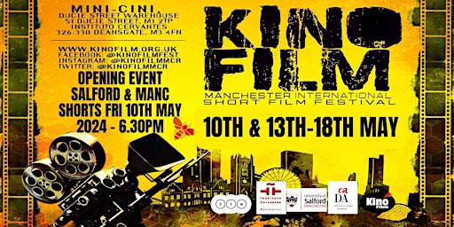Primaire afbeelding van KinoFilm 19th Edition: Opening Event Salford &  Manchester Shorts (Cert 15)