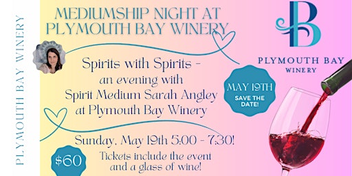 Imagem principal do evento Spirits with Spirits at Plymouth Bay Winery