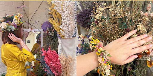 Summer Dried Flower Crown & Bracelet DIY Workshop