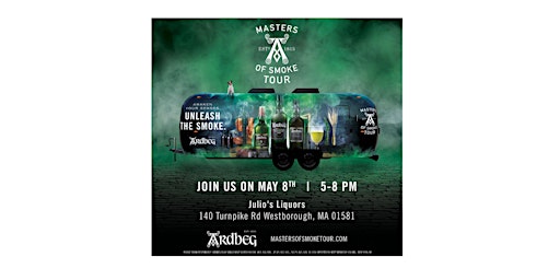 Imagem principal do evento Ardbeg Masters of Smoke Tour Comes to Westborough, Massachusetts
