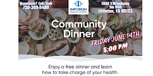 Primaire afbeelding van Community Dinner at Imperium Health Center