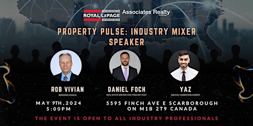Royal LePage Associate’s Property Pulse: Industry Mixer primary image