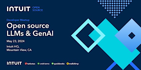 Intuit Open Source Meetup | Open source LLMs & GenAI primary image