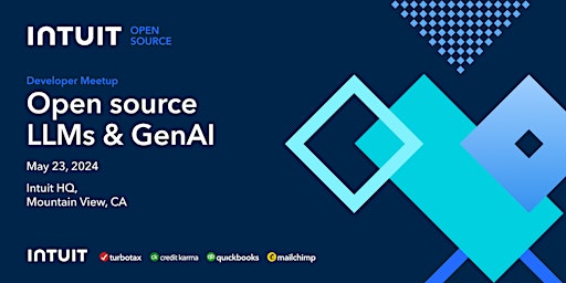 Intuit Open Source Meetup | Open source LLMs & GenAI  primärbild
