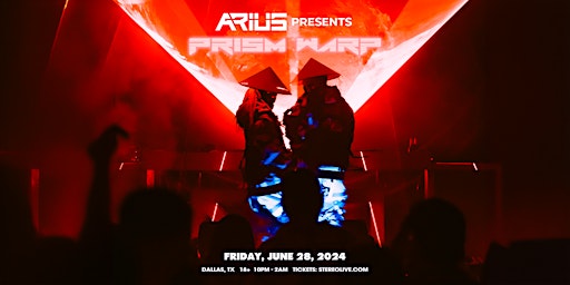 Imagem principal do evento ARIUS Presents PRISM WARP - Stereo Live Dallas
