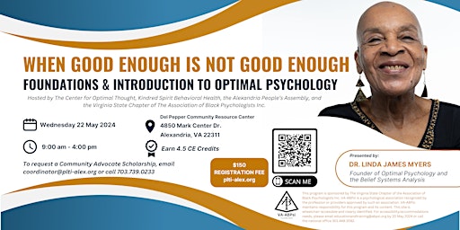 When Good Enough Is Not Good Enough: Foundations & Intro to Optimal Psych primary image