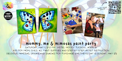 Primaire afbeelding van Mommy, Me & Mimosas Painting Class at Hotel McCoy!