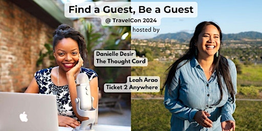 Imagem principal de Find a Guest, Be a Guest @ TravelCon 2024