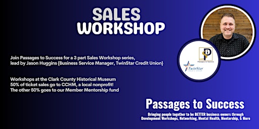 Management, Coaching, Training Sales : a Passages to Success Workshop primary image