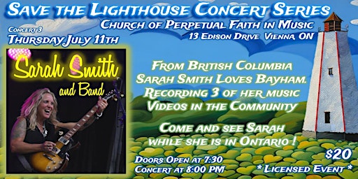 Immagine principale di Save the Lighthouse - Concert 3 - Sarah Smith and Her Band 