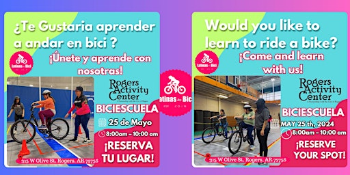 Imagen principal de Biciescuela para Adultos de Latinas en Bici