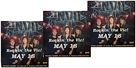 ANVIL - CANADA'S HEAVY METAL LEGENDS RETURN ON MAY 18th