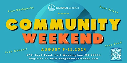 Imagem principal do evento Copy of 2024 National Church of God - Community Weekend