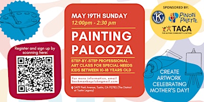 Imagem principal do evento Painting Palooza: Step-By-Step Adapted Painting Class for Special Needs Kids