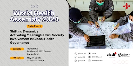 Imagem principal do evento Activating Meaningful Civil Society Involvement in Global Health Governance
