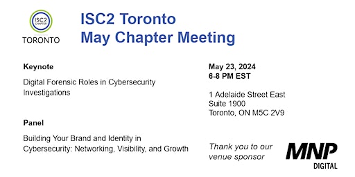 Imagem principal de ISC2 Toronto May Chapter Event