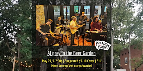 AJ grey in the Beer Garden