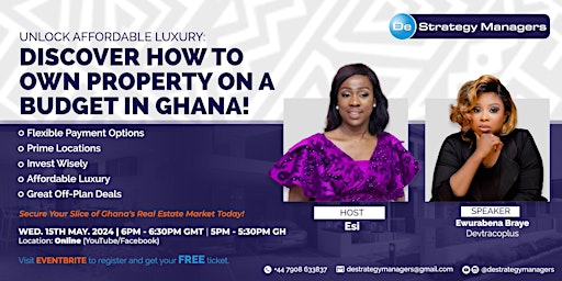 DISCOVER HOW TO OWN PROPERTY ON BUDGET IN GHANA primary image