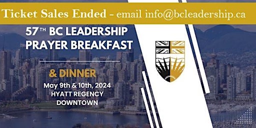 Immagine principale di 57th Annual BC Leadership Prayer Breakfast (& Dinner) 