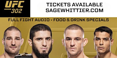 Imagem principal do evento UFC 302 Watch Party at Sage Whittier