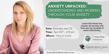 Anxiety Unpacked: Understanding and Working Through Your Anxiety