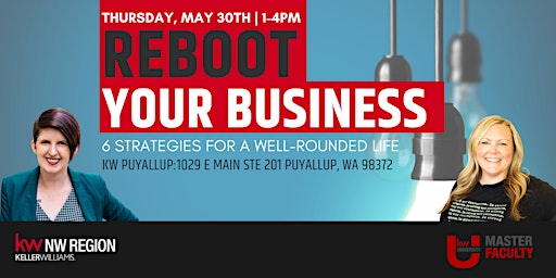 Imagem principal do evento Reboot Your Business: 6 Strategies for a Well-Rounded Life