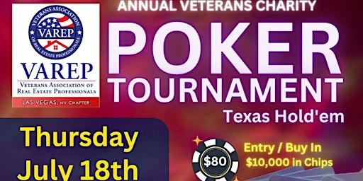 ANNUAL POKER TOURNAMENT TO BENEFIT LOCAL VETERANS primary image