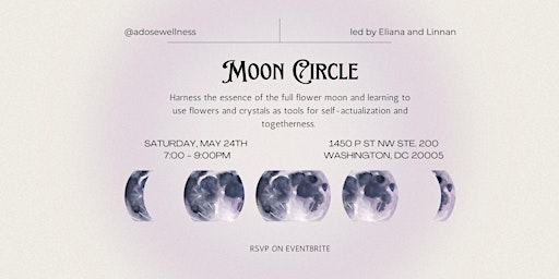 Full Moon Circle Series: Flower Moon Edition primary image