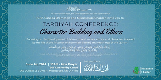 Imagem principal do evento Tarbiyah Conference: Character Building  and Ethics