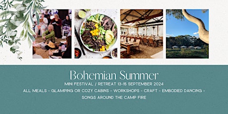 Bohemian Summer Mini Festival Retreat
