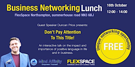 Business Networking Lunch Northampton primary image