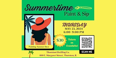 Summertime Paint & Sip @ Thornton Distilling Co. primary image