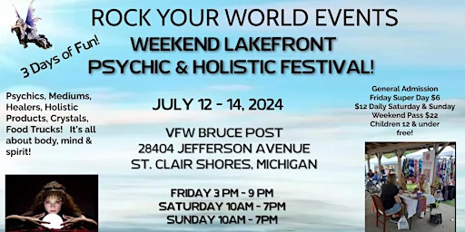 Image principale de Weekend Lakefront Psychic & Holistic Festival