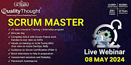 Imagen principal de Immersive Scrum Master Training for Tomorrow's Leaders