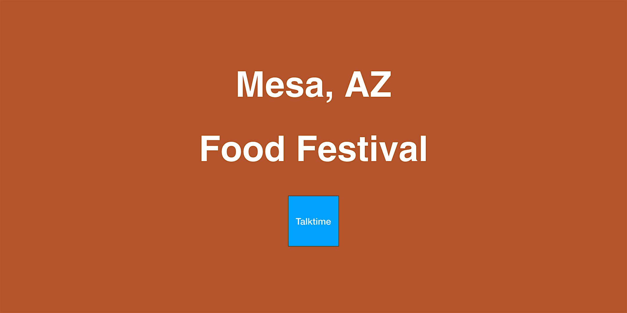 Food Festival - Mesa