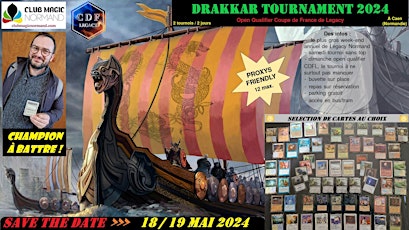 Drakkar Tournament 2024 - Week-end Legacy - cartes Magic MTG