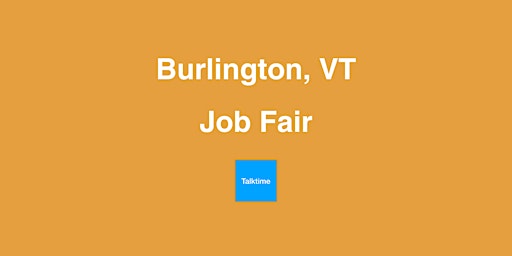 Job Fair - Burlington primary image