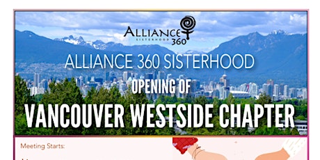 Alliance 360 Sisters Official Opening of the Vancouver Westside Chapter