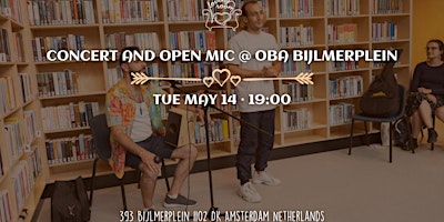 Concert and Open Mic at OBA Bijlmerplein primary image