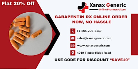 Order Gabapentin Online Connect With Licensed Doctor Today