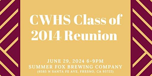 CWHS Class of 2014 Reunion primary image