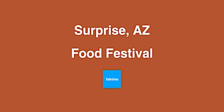 Food Festival - Surprise