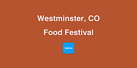 Food Festival - Westminster